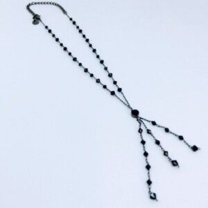 Black beaded necklace